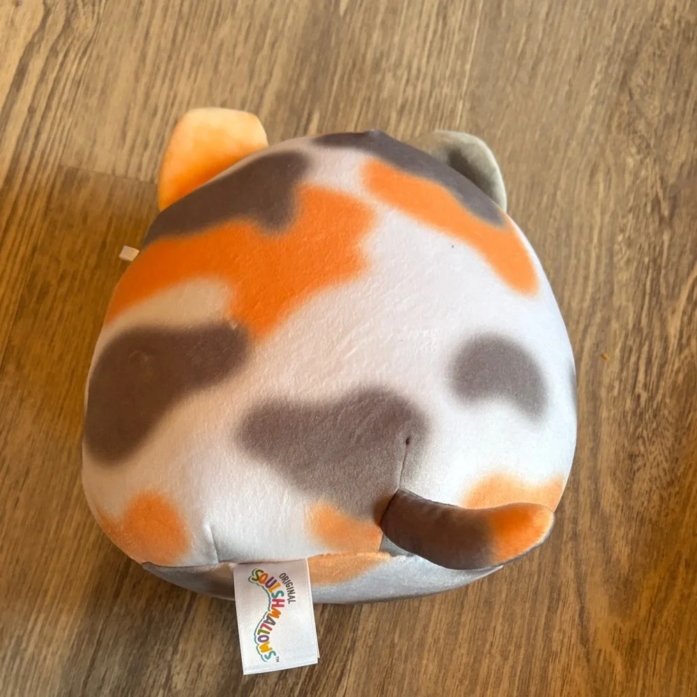 Squishmallows Calico Cat Plush - Orange, Gray, Cream
